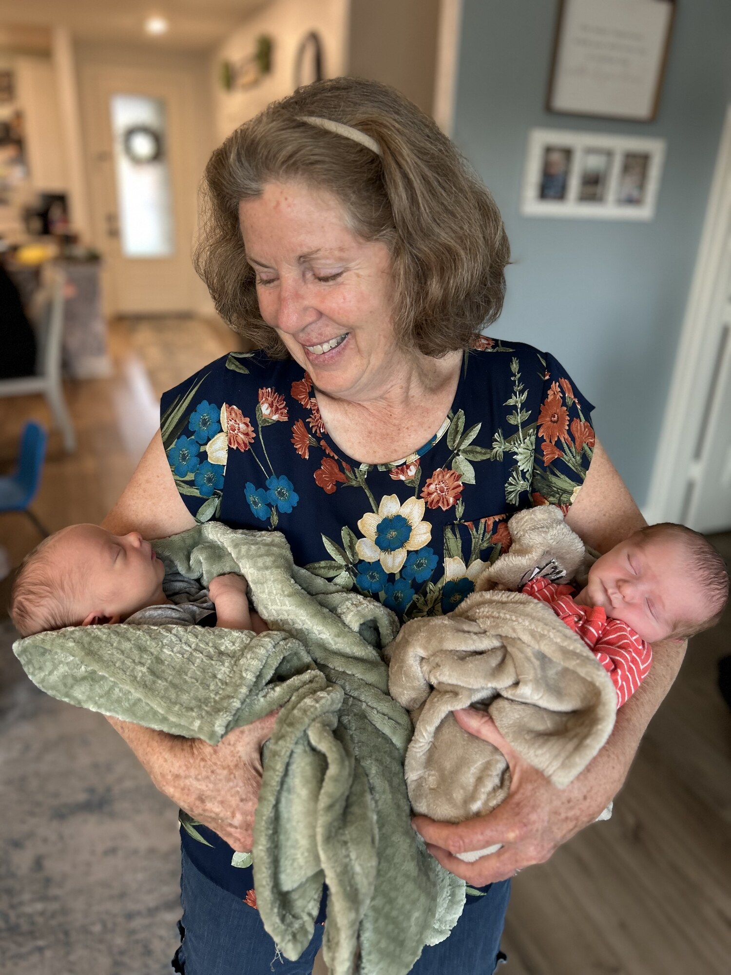 Holding the newest little ones