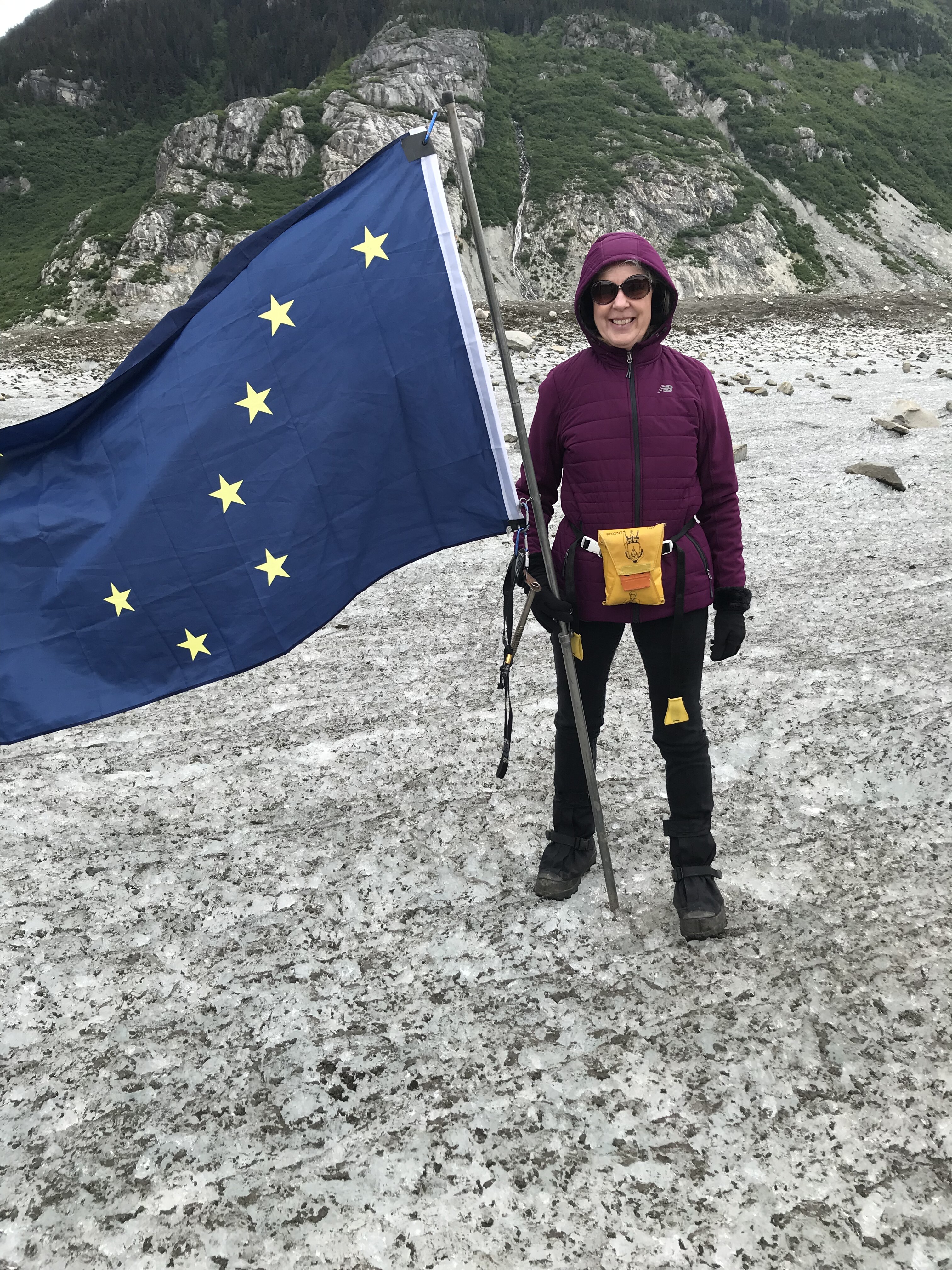 On the glacier in Alaska