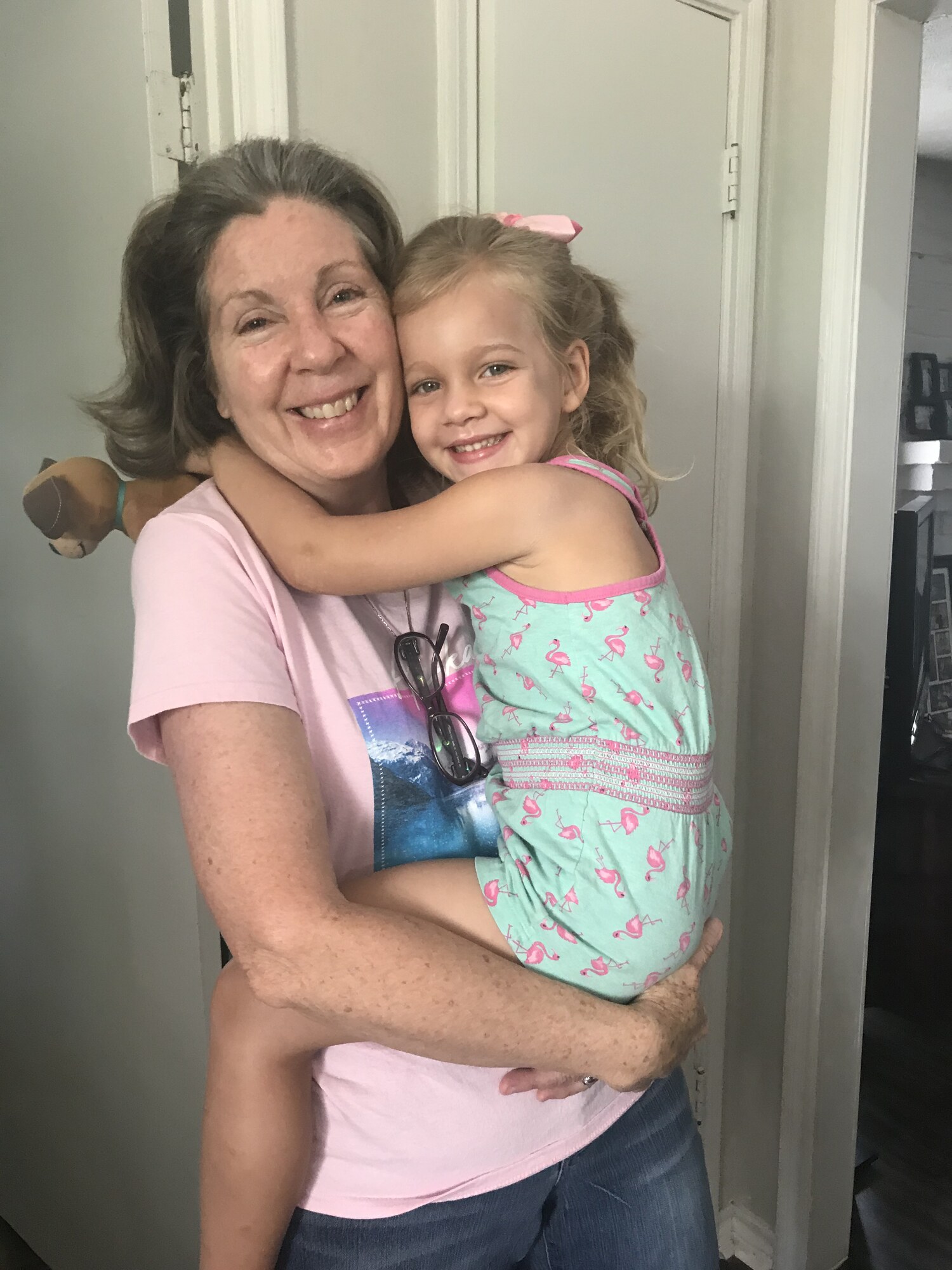 A grandmother's embrace
