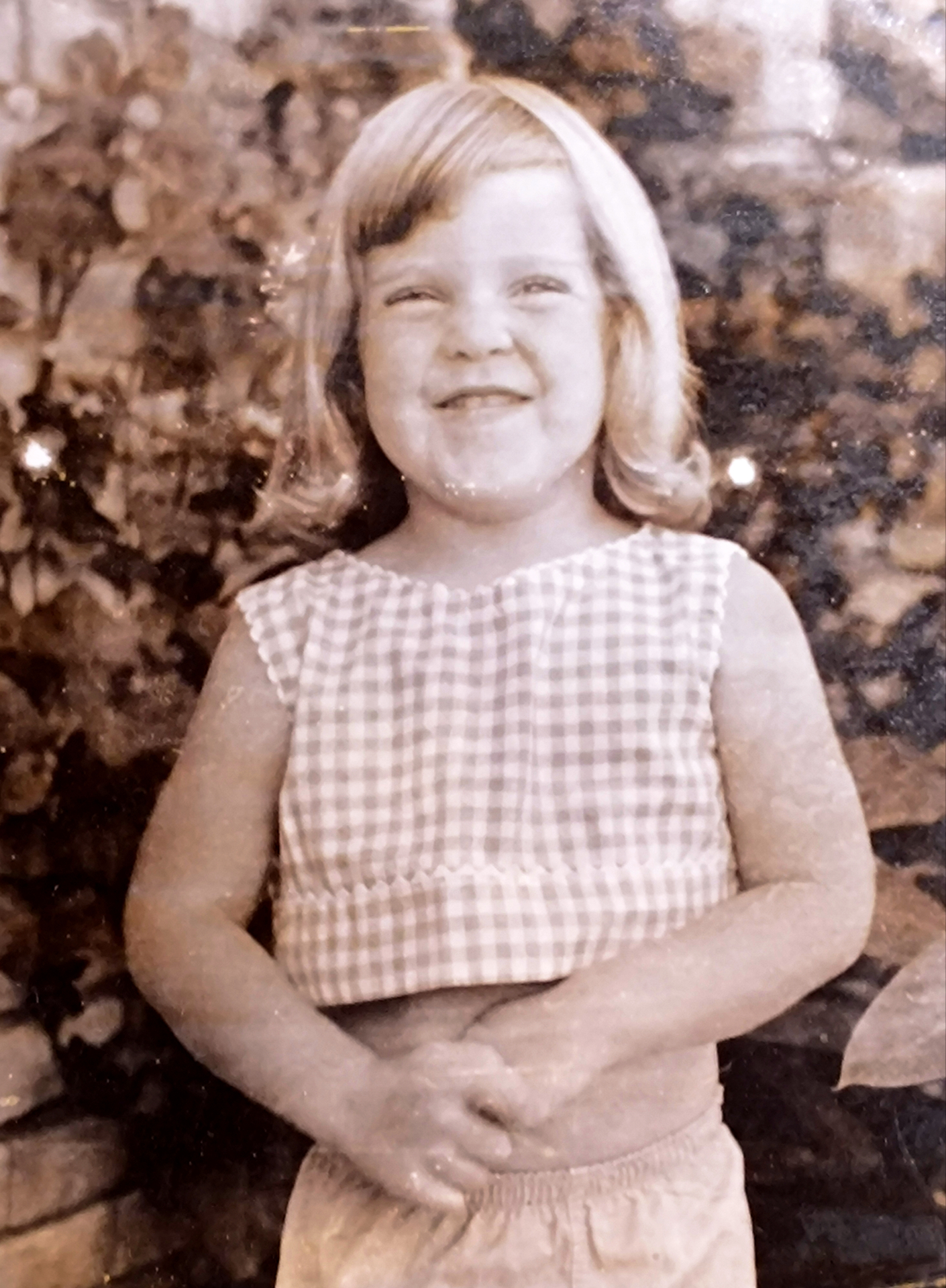 A bright childhood smile