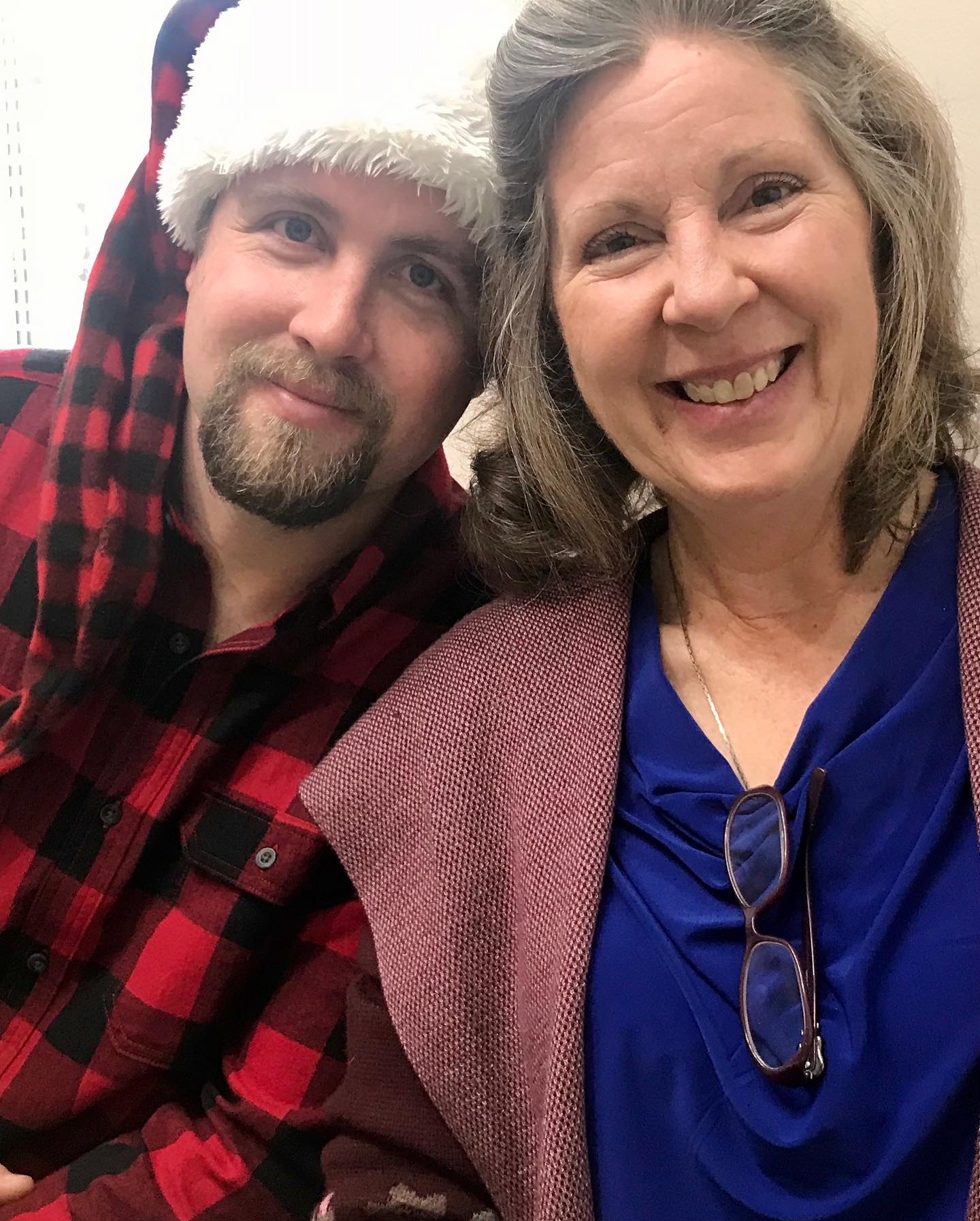 Christmas with her son