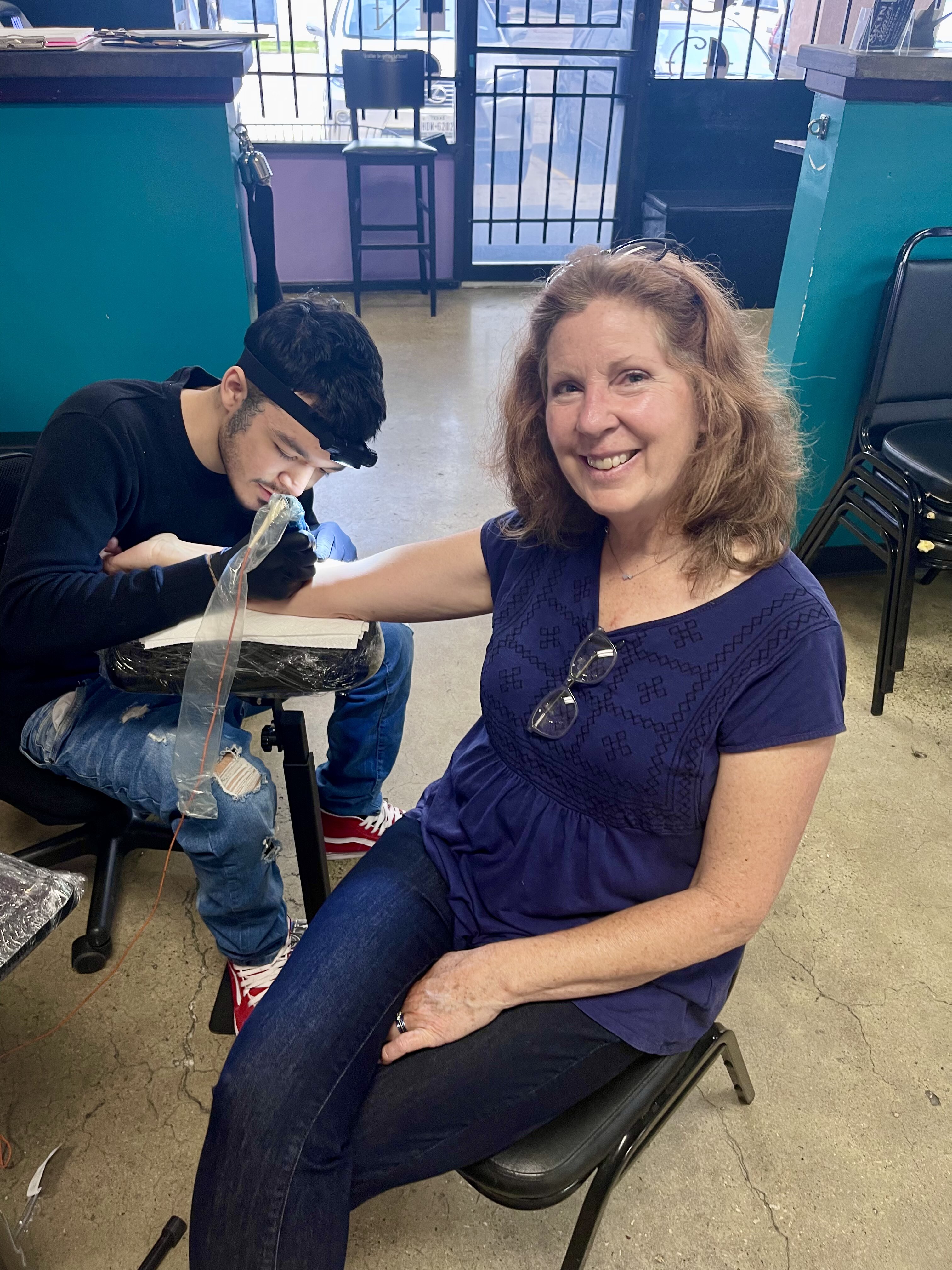 A brave trip to the tattoo studio