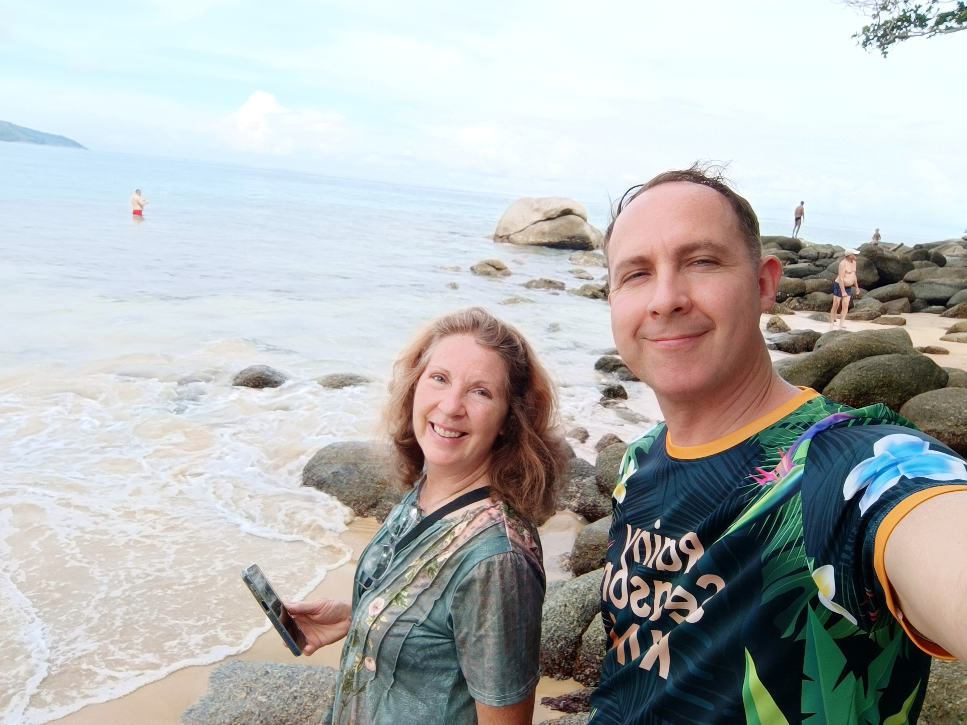 A beach selfie in Thailand