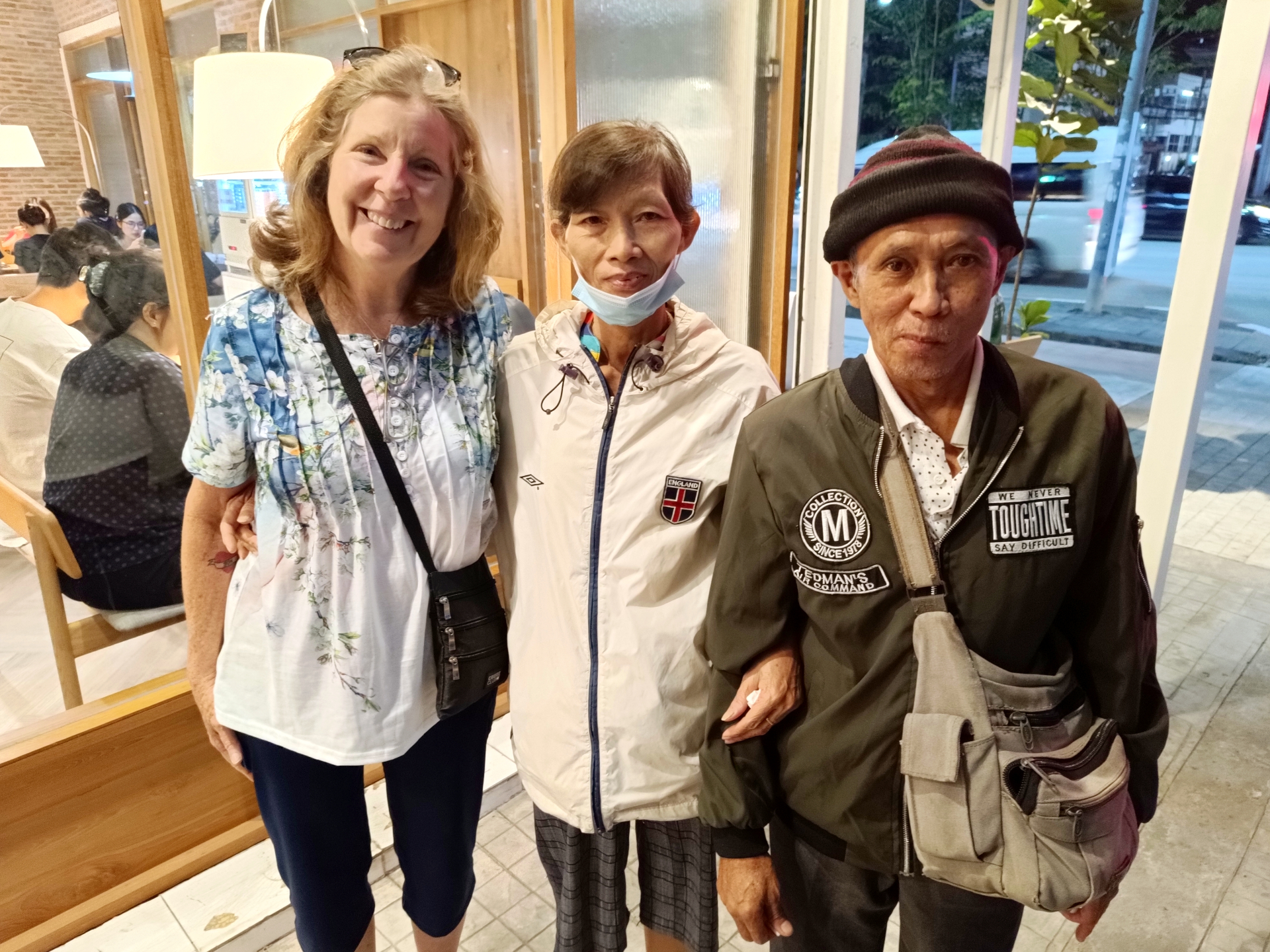 Meeting friends in Thailand
